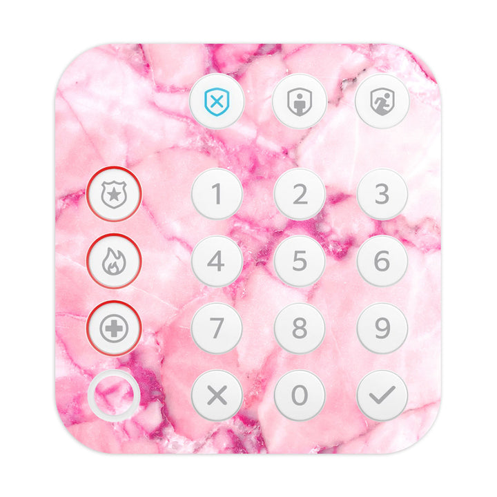 Ring Alarm Keypad (2nd Gen) Marble Series Pink Skin