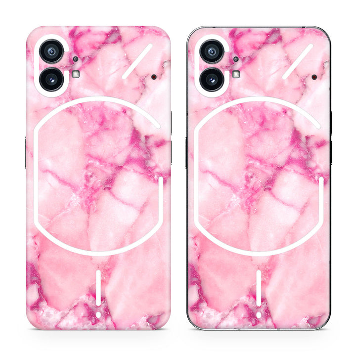 Nothing Phone 1 Marble Series Pink Skin