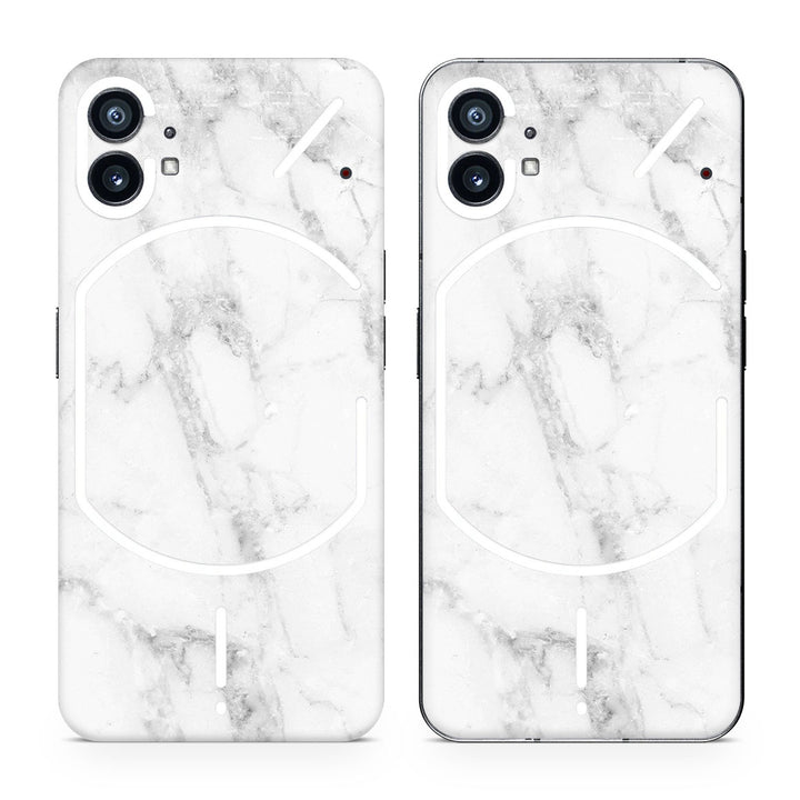 Nothing Phone 1 Marble Series White Skin
