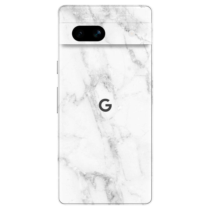 Google Pixel 7a Marble Series White Skin
