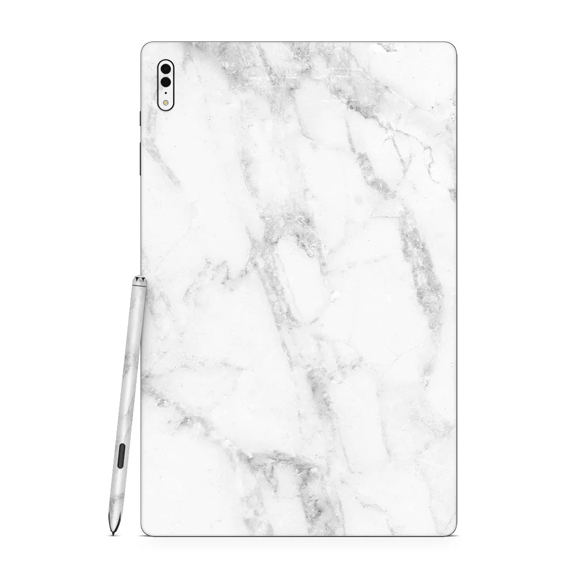 Galaxy Tab S8 Ultra Marble Series White Skin