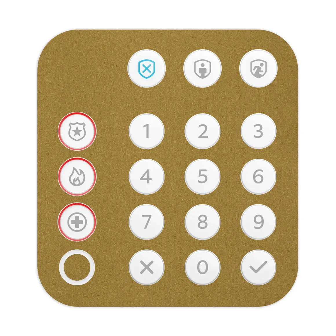 Ring Alarm Keypad (2nd Gen) Metal Series Gold Skin