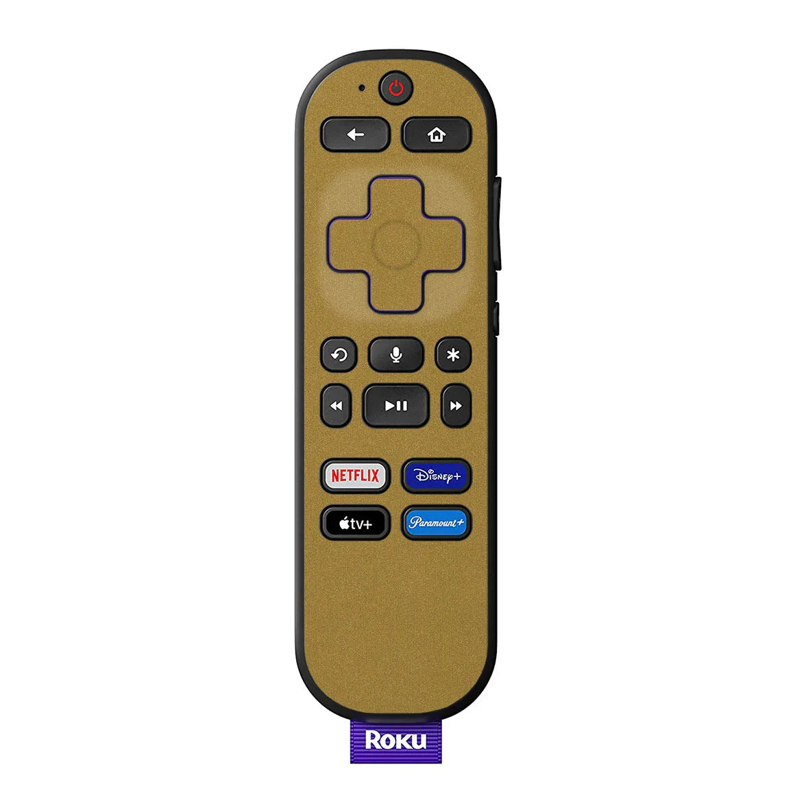 Roku Voice Remote Metal Series Gold Skin