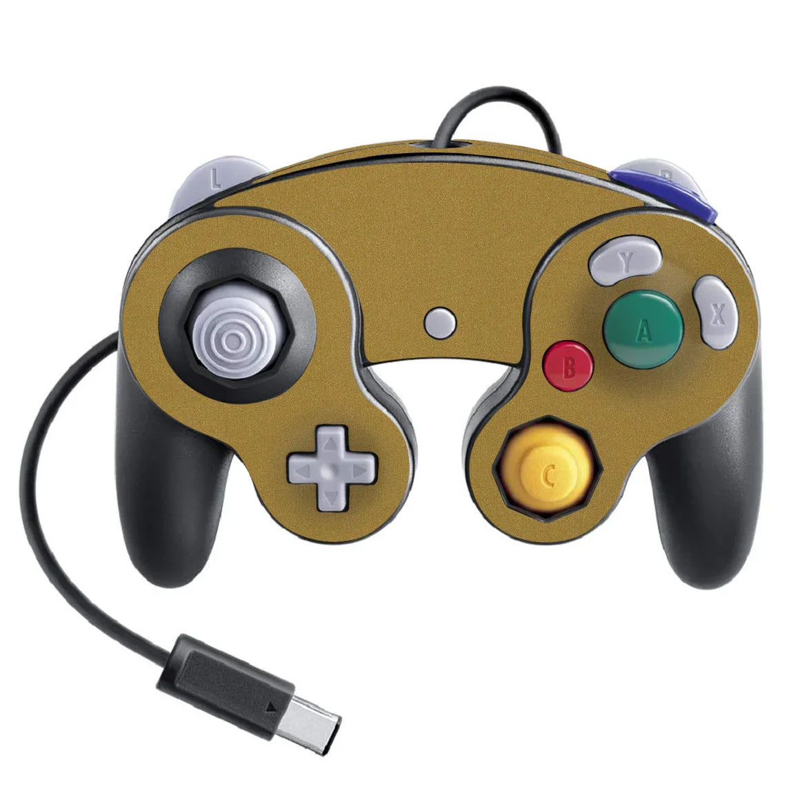 Nintendo Game Cube Controller Super Smash Bros Metal Series Gold Skin