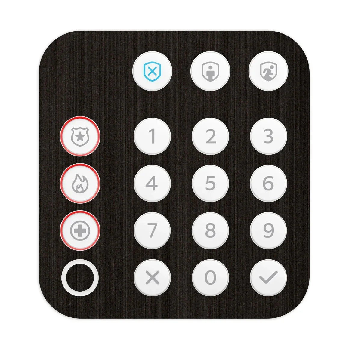 Ring Alarm Keypad (2nd Gen) Metal Series Onyx Skin