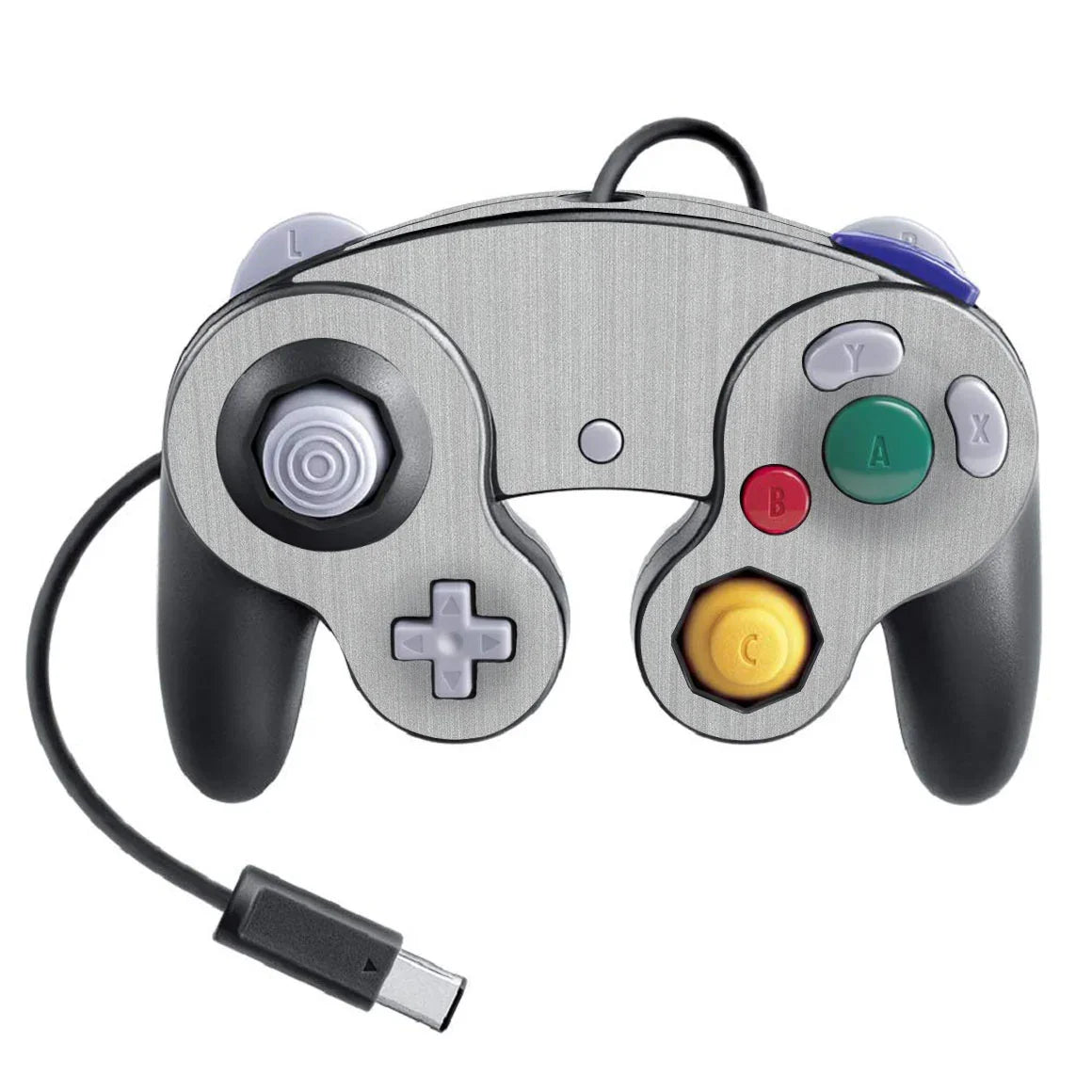 Nintendo Game Cube Controller Super Smash Bros Metal Series Steel Skin