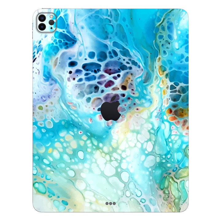 iPad Pro 12.9 Gen 6 Oil Paint Series Arctic Waves Skin