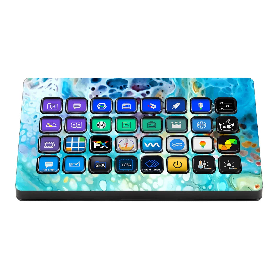 Elgato Stream Deck XL Oil Paint Series Arctic Waves Skin