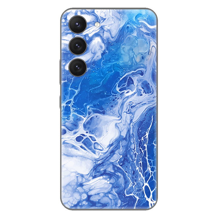 Galaxy S23 Plus Oil Paint Series Blue Waves Skin