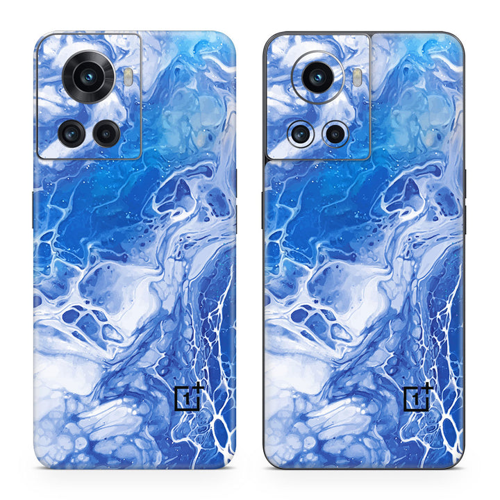 OnePlus 10R Oil Paint Series Blue Waves Skin