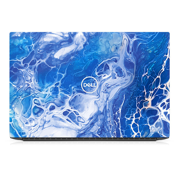 Dell XPS 15 9520 Oil Paint Series Blue Waves Skin