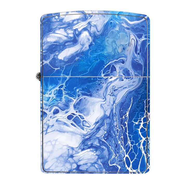 ZIPPO Oil Paint Series Blue Waves Skin