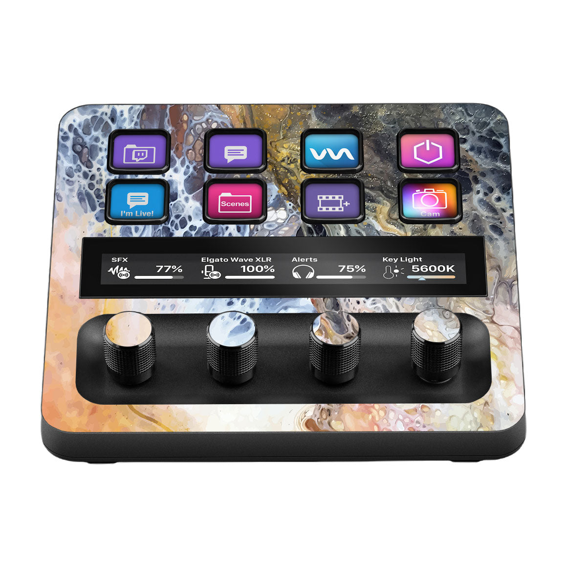 Elgato Stream Deck + Oil Paint Series Skins/Wraps & Covers