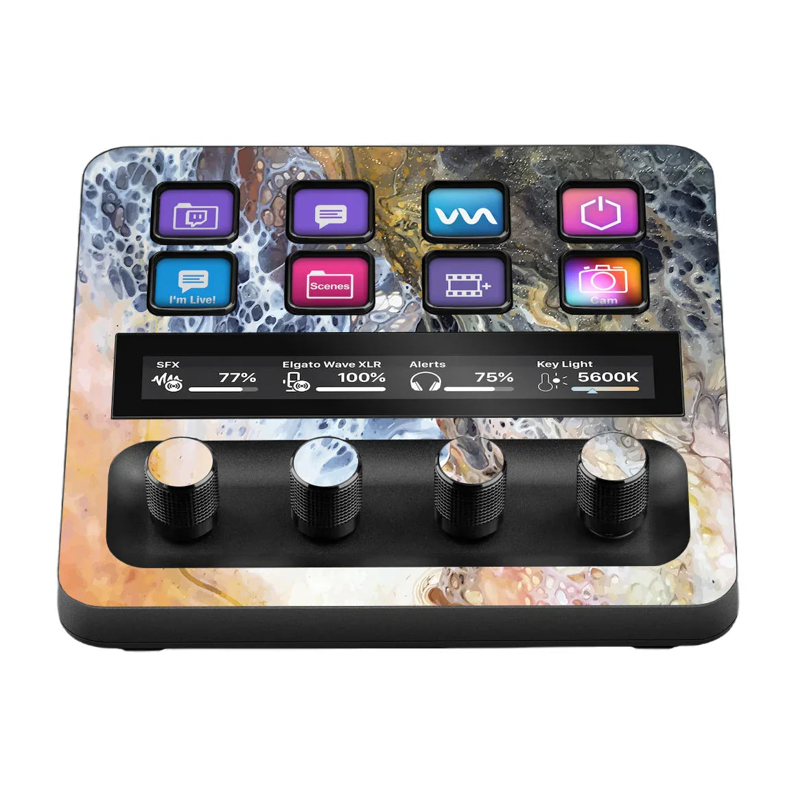 Elgato Stream Deck + Oil Paint Series Coastline Skin