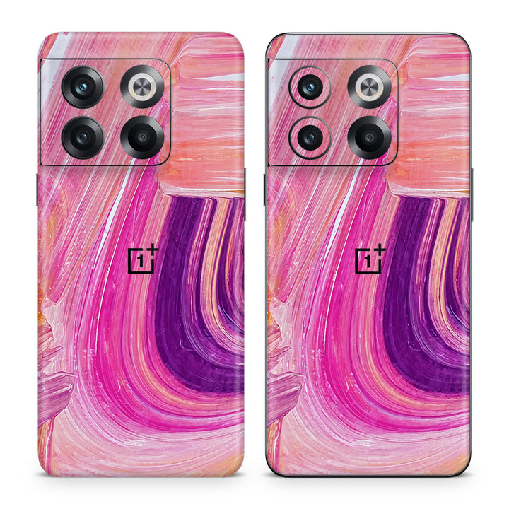 OnePlus 10T Oil Paint Series Pink Brushed Skin