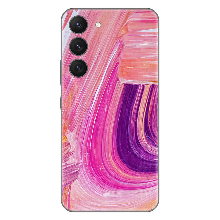 Galaxy S23 Oil Paint Series Pink Brushed Skin