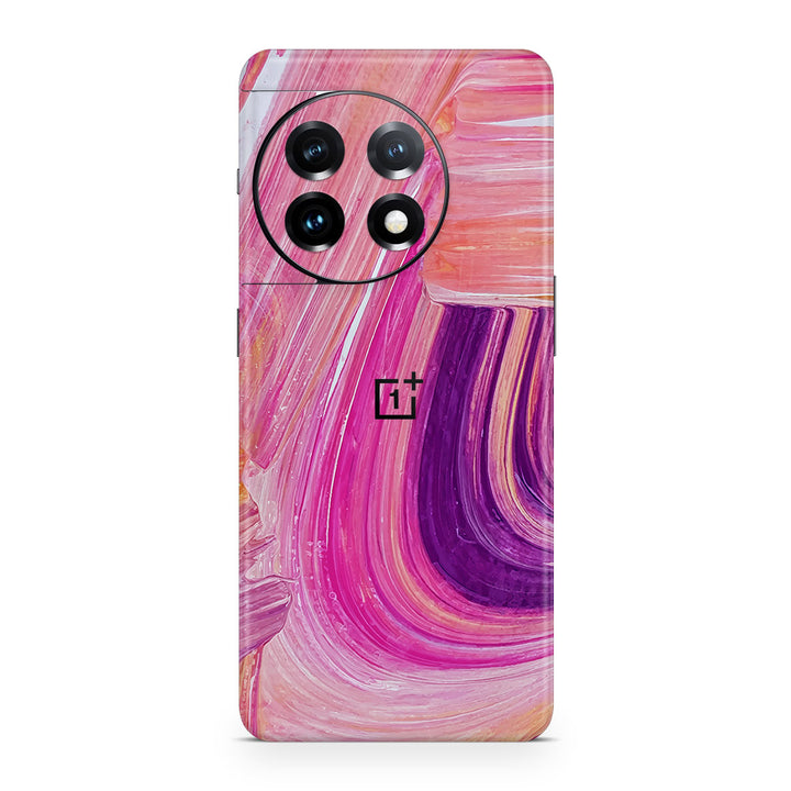 OnePlus 11 5G Oil Paint Series Pink Brushed Skin