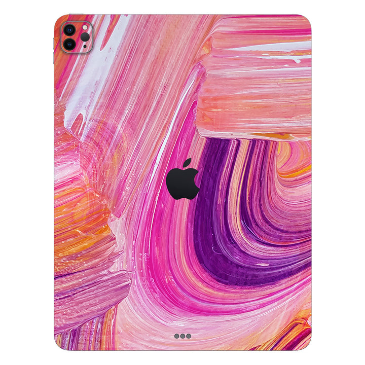 iPad Pro 12.9 Gen 6 Oil Paint Series Pink Brushed Skin