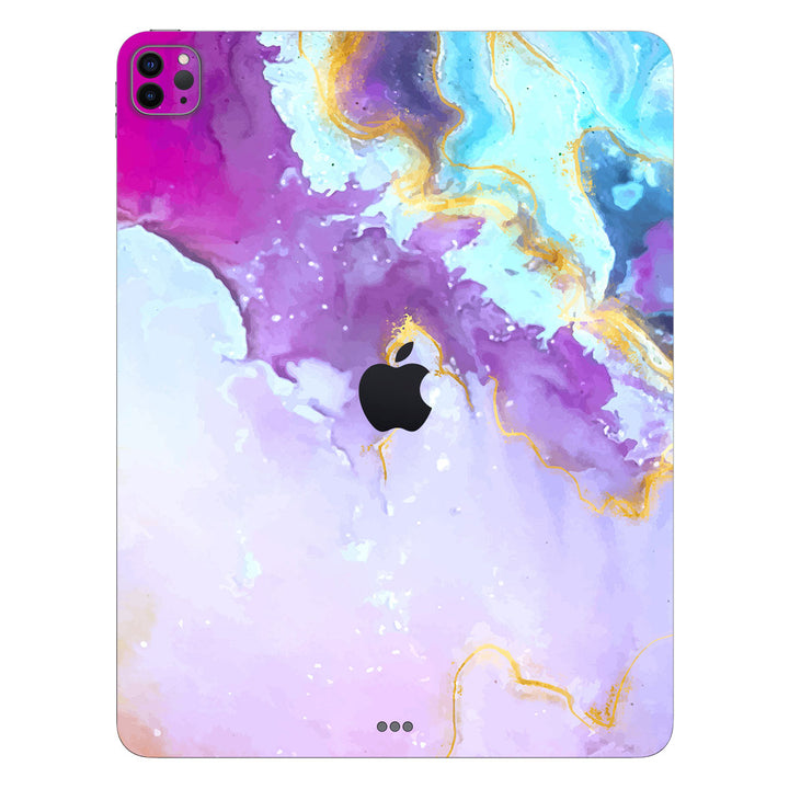iPad Pro 12.9 Gen 6 Oil Paint Series Pink Swirl Skin