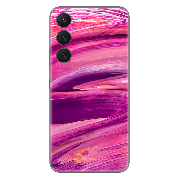 Galaxy S23 Oil Paint Series Purple Brushed Skin