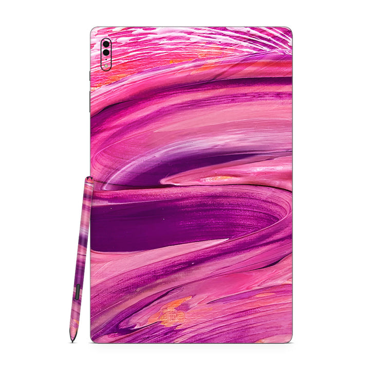Galaxy Tab S8 Ultra Oil Paint Series Purple Brushed Skin