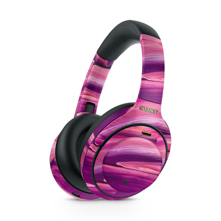Sony WH-1000XM4 Oil Paint Series Purple Brushed Skin