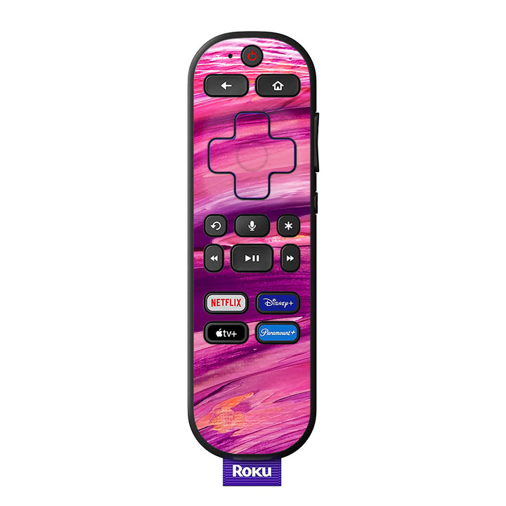 Roku Voice Remote Oil Paint Series Purple Brushed Skin