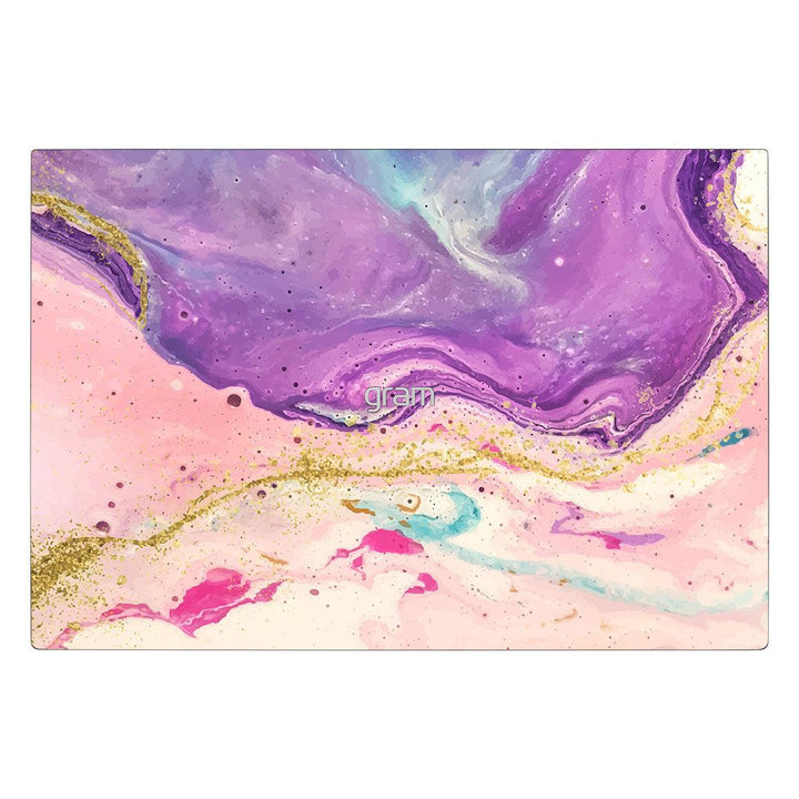 LG Gram 16" Oil Paint Series Purple Swirl Skin