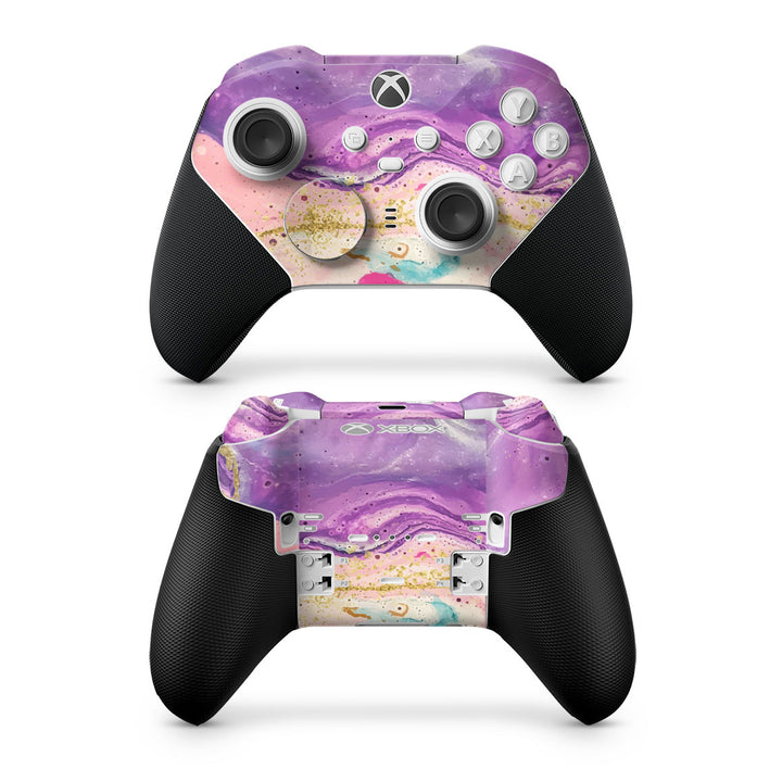 Xbox Elite Series 2 Core Controller Oil Paint Series Purple Swirl Skin