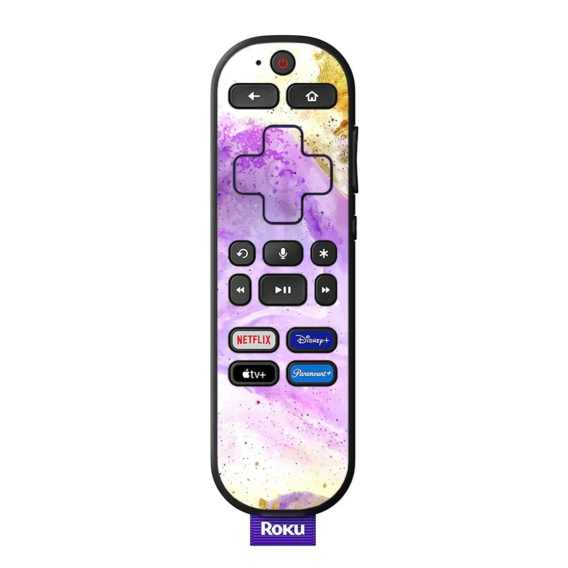 Roku Voice Remote Oil Paint Series Rainbow Swirl Skin