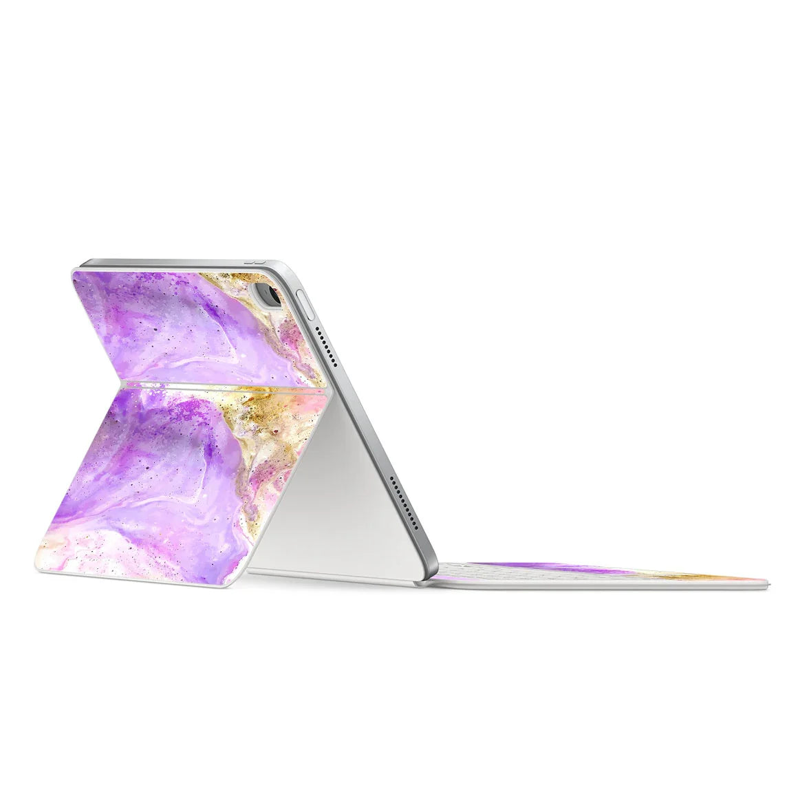 Magic Keyboard Folio for iPad (Gen 10) Oil Paint Series Rainbow Swirl Skin