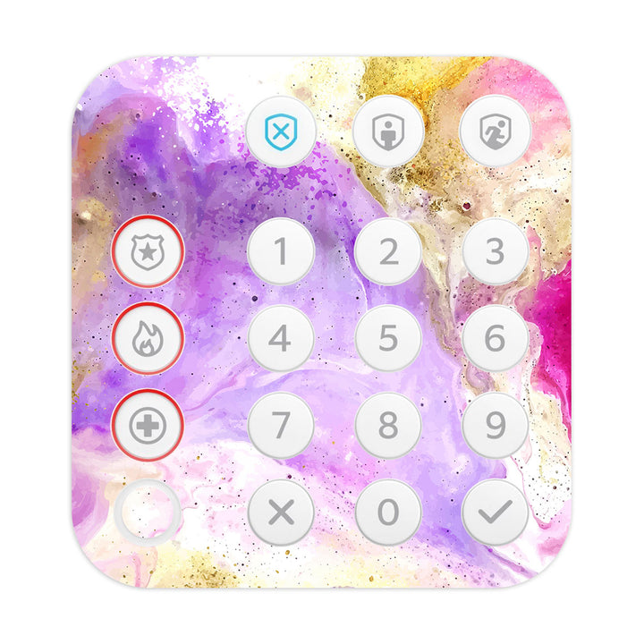 Ring Alarm Keypad (2nd Gen) Oil Paint Series Rainbow Swirl Skin