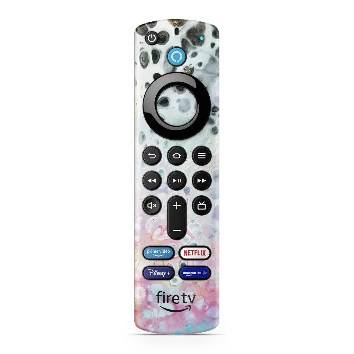 Amazon Fire TV Stick 4K Max Oil Paint Series Rainbow Waves Skin