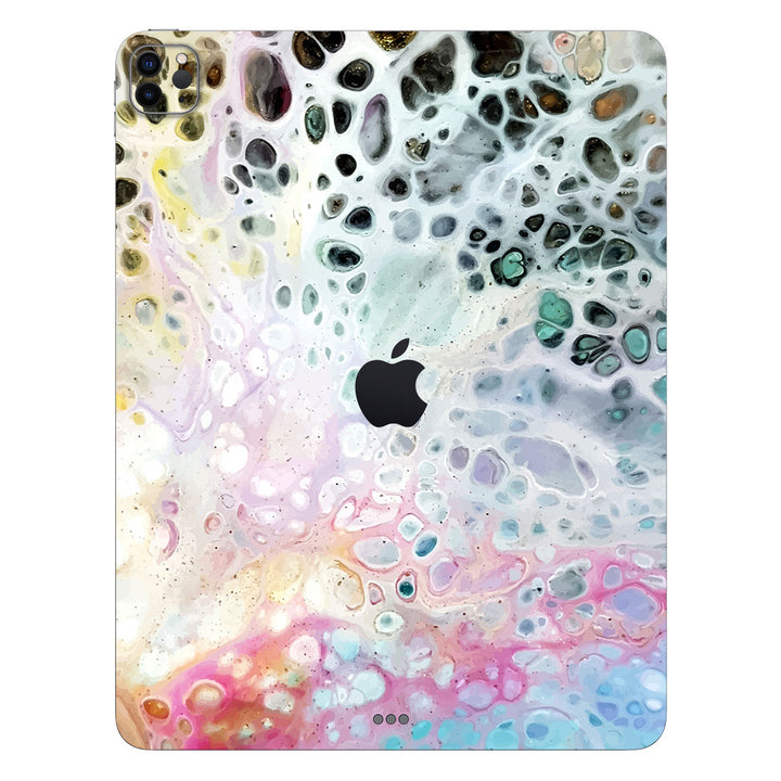 iPad Pro 12.9 Gen 6 Oil Paint Series Rainbow Waves Skin
