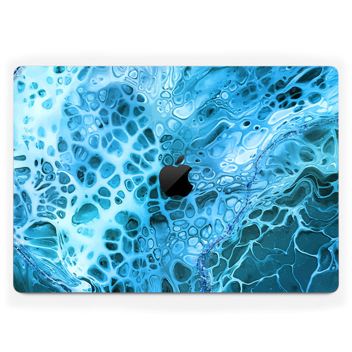 MacBook Pro 16" (2023, M2) Oil Paint Series Teal Waves Skin