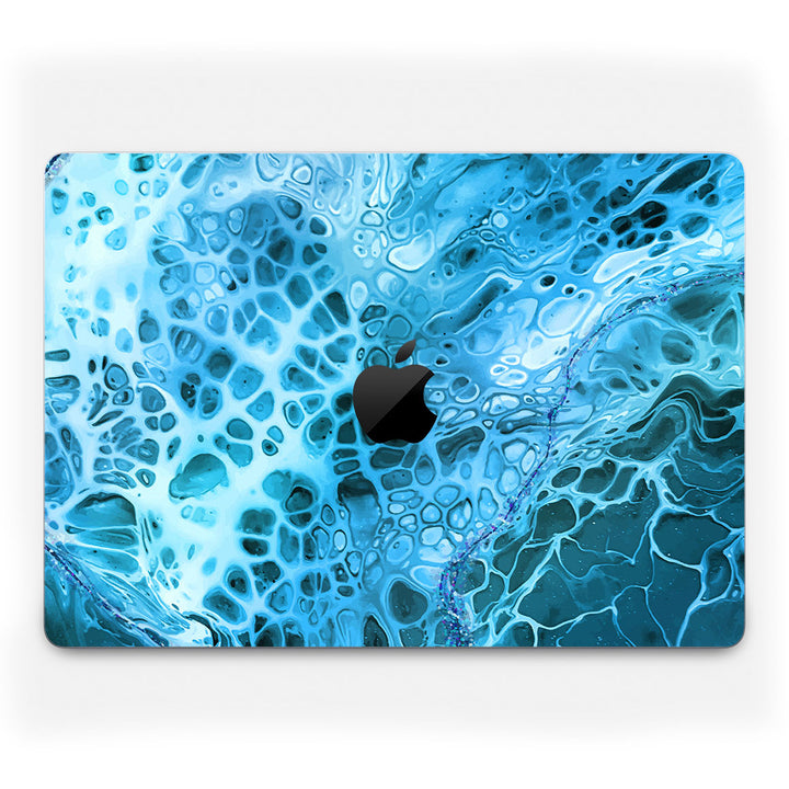 MacBook Pro 14" (2023, M2) Oil Paint Series Teal Waves Skin