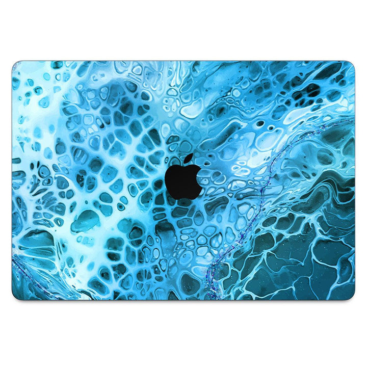 MacBook Air 15” Oil Paint Series Teal Waves Skin