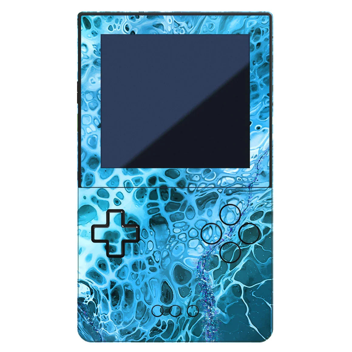 Analogue Pocket Oil Paint Series Teal Waves Skin