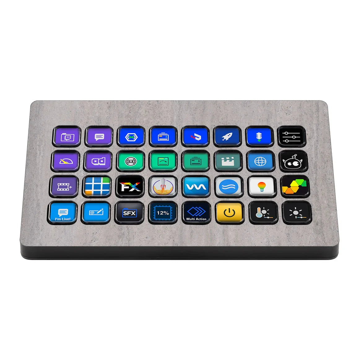Elgato Stream Deck XL Stone Series Concrete Skin