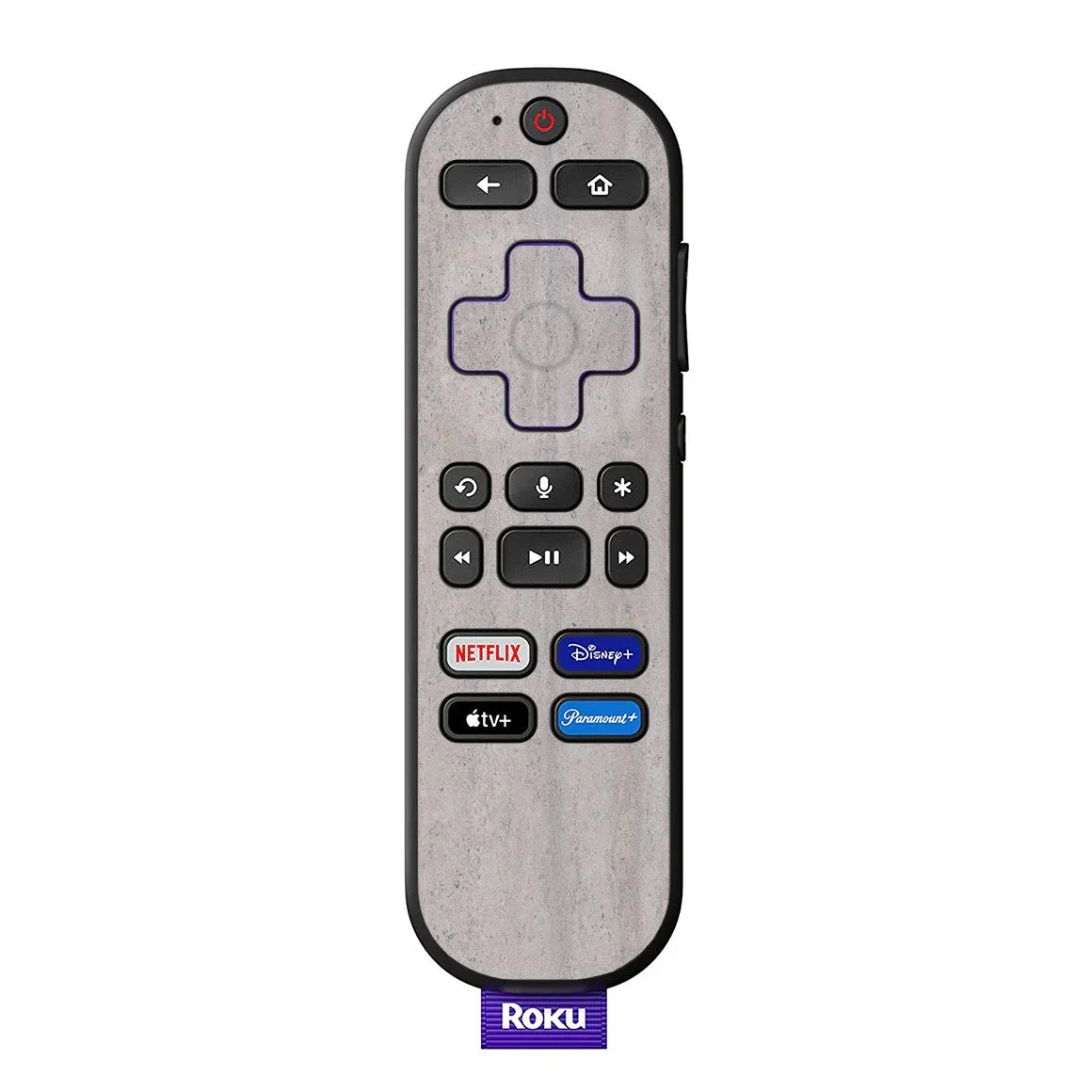 Roku Voice Remote Stone Series Concrete Skin