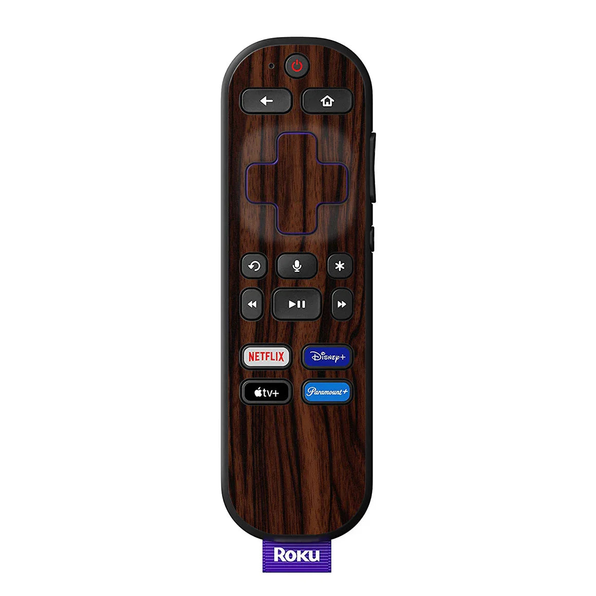 Tv Remote Skin Roku Voice Remote Wood Series Skins/Wraps & Covers – Slickwraps