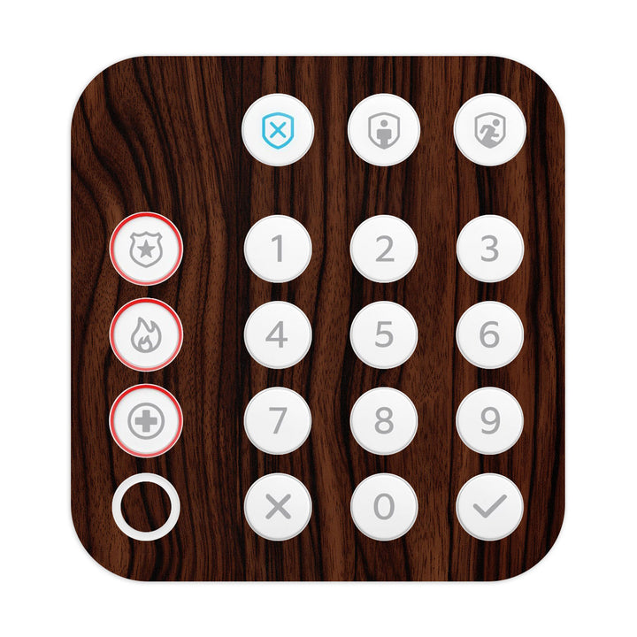 Ring Alarm Keypad (2nd Gen) Wood Series Ebony Skin