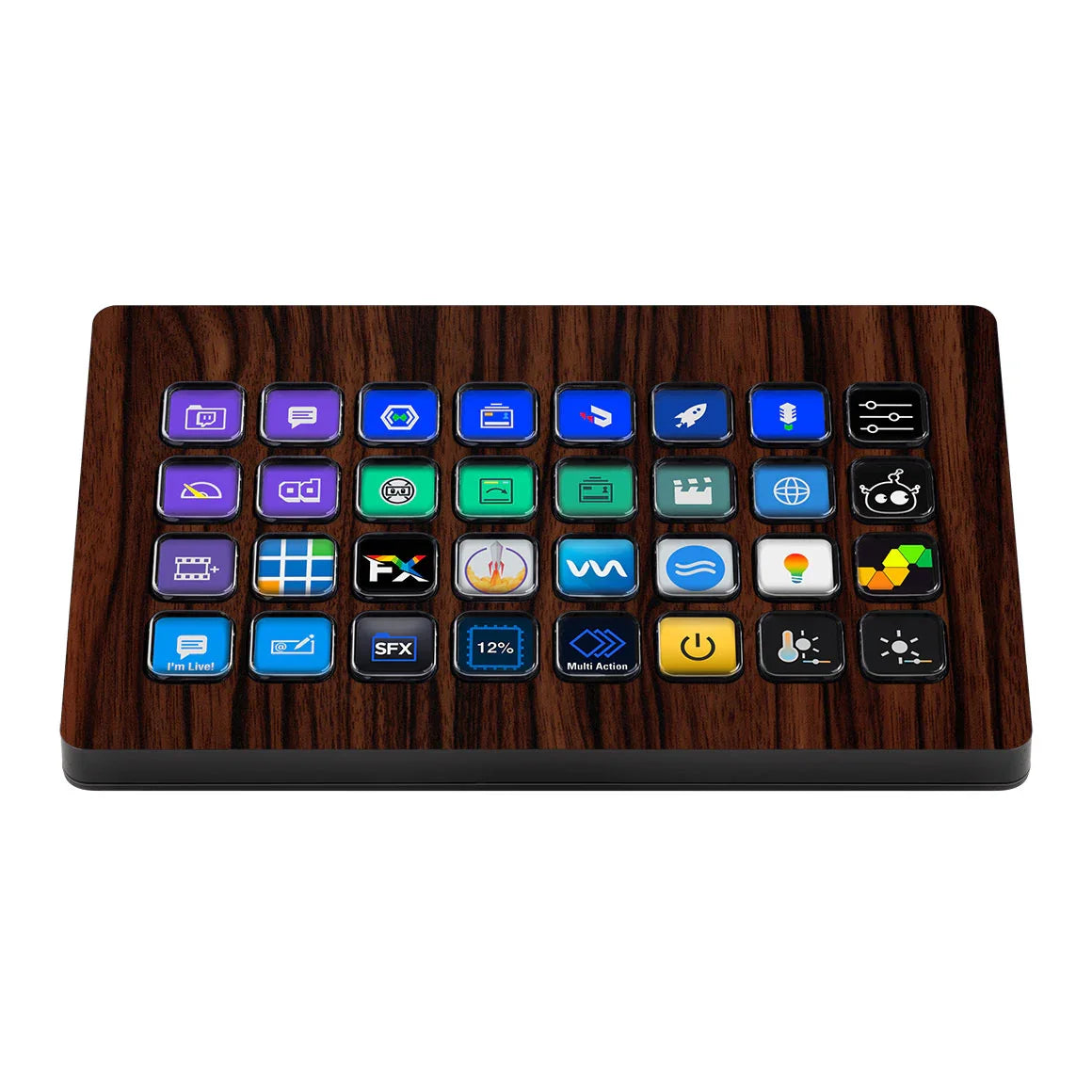 Elgato Stream Deck XL Wood Series Ebony Skin