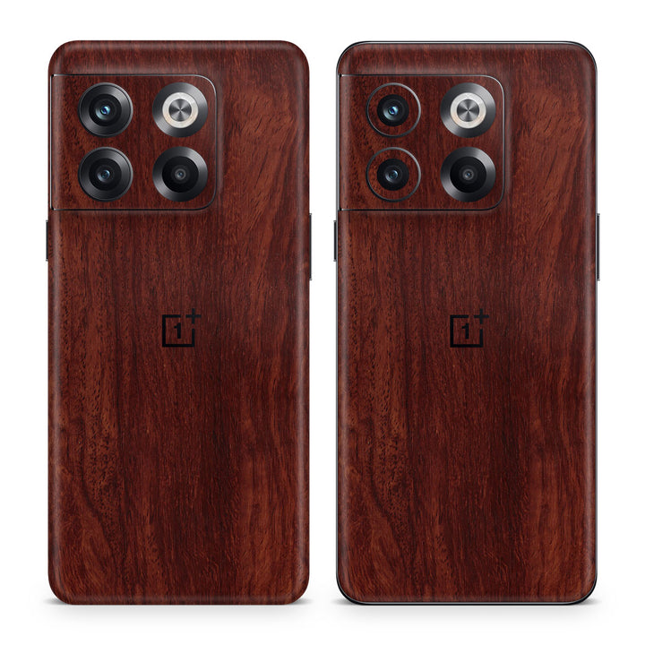 OnePlus 10T Wood Series Mahogany Skin