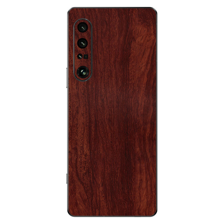 Sony Xperia 1 IV Wood Series Mahogany Skin