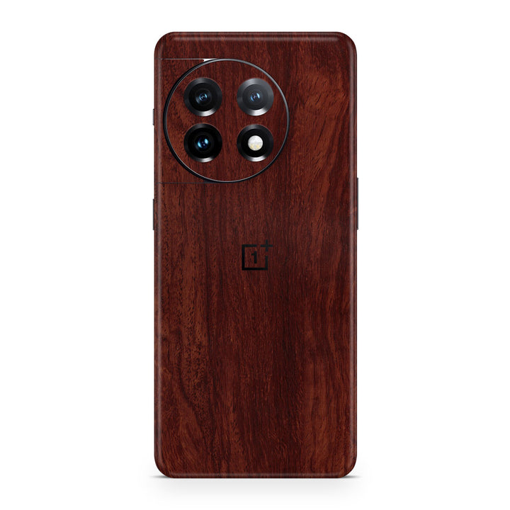 OnePlus 11 5G Wood Series Mahogany Skin