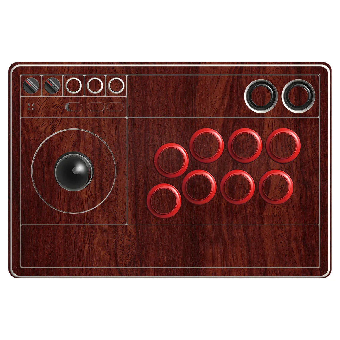 8Bitdo Arcade Stick Wood Series Mahogany Skin