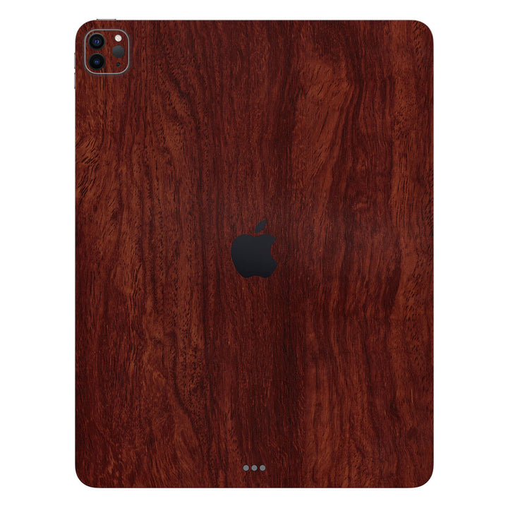 iPad Pro 12.9 Gen 6 Wood Series Mahogany Skin