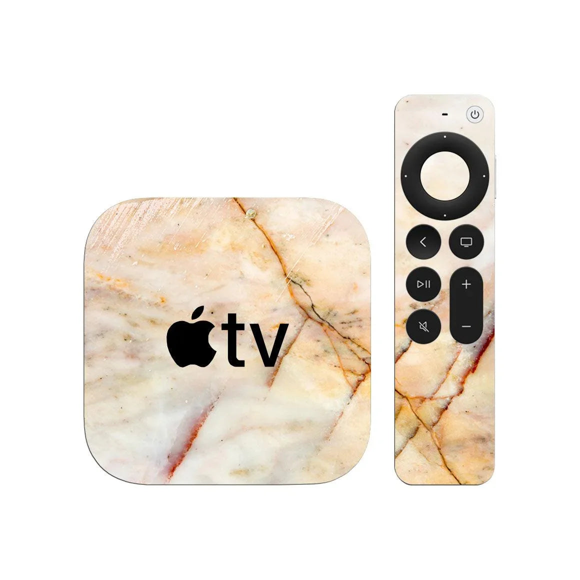 Apple TV 4K Gen 2 Marble Series Skins - Slickwraps