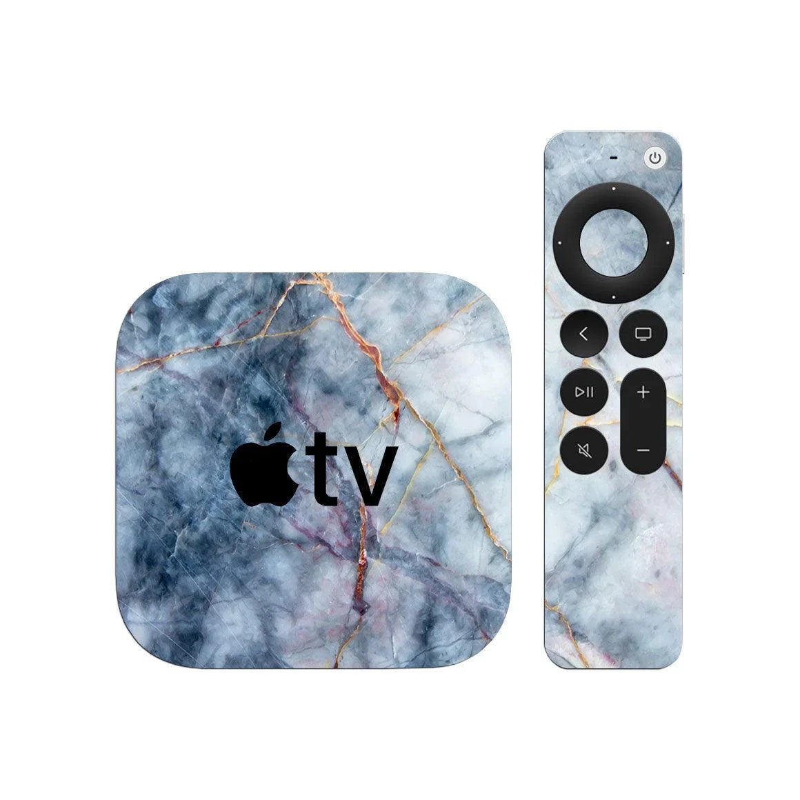 Apple TV 4K Gen 2 Marble Series Skins - Slickwraps